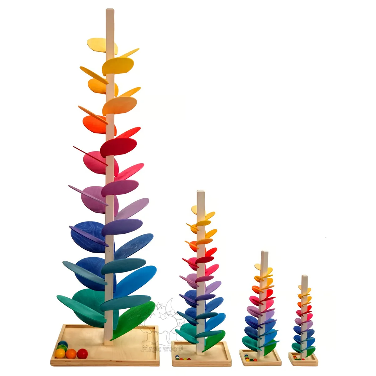 Magic Wood Rainbow Marble Tree